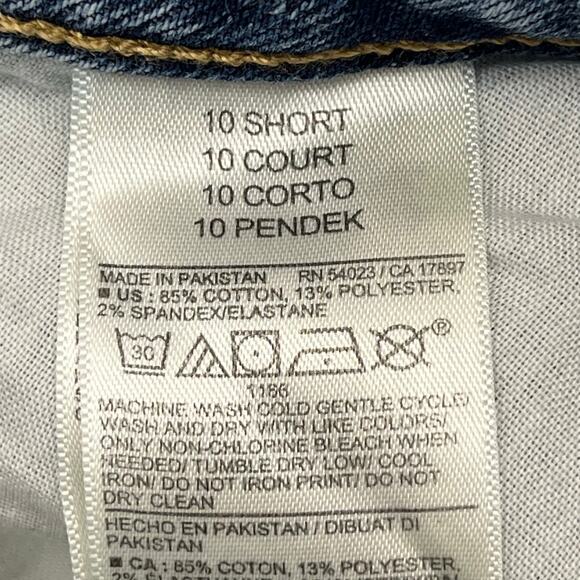 Old Navy High Rise OG Straight Smooth Pockets Distressed Mid Rise Jeans 10S - Picture 3 of 7